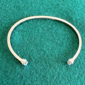 Kendra Scott Kriss Bracelet Dichroic Glass Silver Tone Cuff In Pouch NWOT